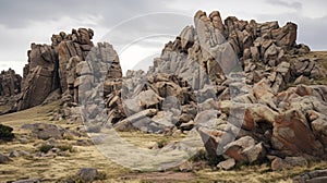 Epic Rock Formations In A Field: A Romanticized Wilderness