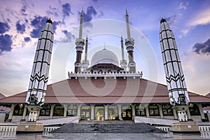 Epic scenery of Great Mosque Of Central Java