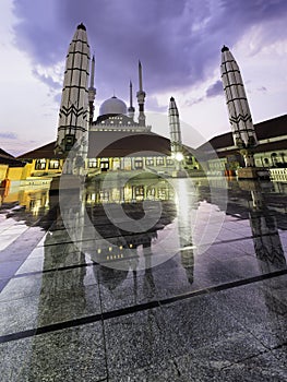 Epic scenery of Great Mosque Of Central Java