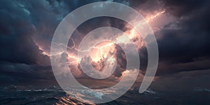 Epic Storm Cloudscape Dramatic Lighting and Celestial Atmosphere