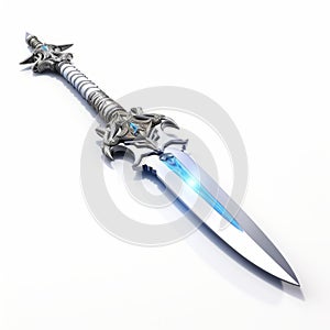 Epic Sword 3d Illustration - Stunning Dracopunk Weapon For 3d Warfare photo