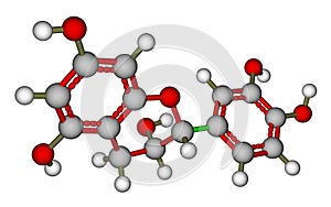 Epicatechin molecular model