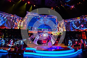 EPICENTER MOSCOW Dota 2 cybersport event may 13. Main scene and auditorium