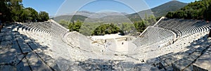 The Epidaurus Ancient Theatre is a theatre in the Greek old city of Epidaurus dedicated to the ancient Greek God of medicine, Ascl