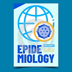 Epidemiology Creative Promotional Banner Vector photo