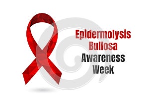 Epidermolysis Bullosa Week low poly ribbon web