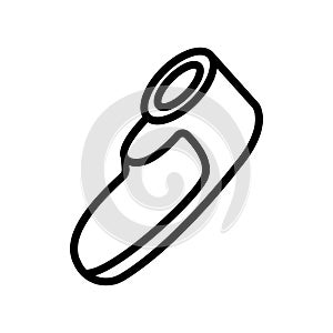 Epilator bodycare tool icon vector outline illustration