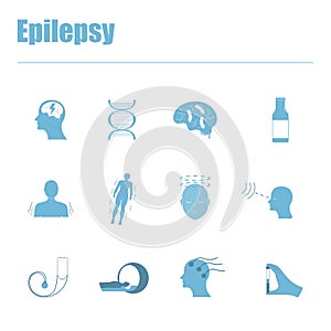 Epilepsy icons photo