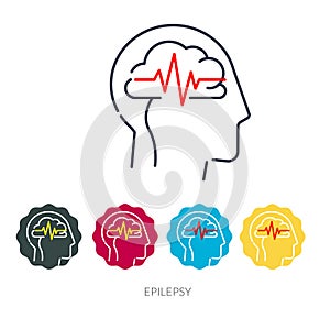 Epilepsy - A Neurological Condition - Stock Illustration