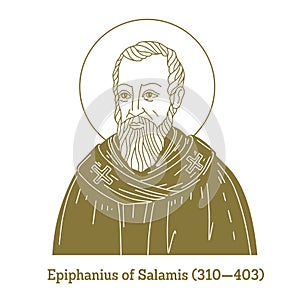 Epiphanius of Salamis 310-403 was the bishop of Salamis, Cyprus at the end of the 4th century.