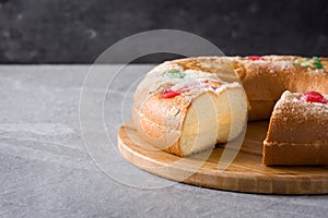 Epiphany cake `Roscon de Reyes`