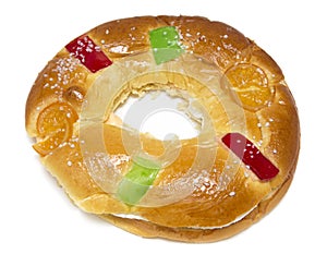 Epiphany Cake. Typical spanish seasonal pastry