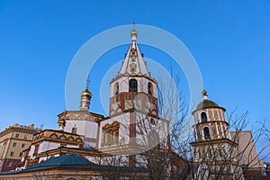 The Epiphany Cathedral (Epiphany Cathedral) is an Orthodox church in Irkutsk, located in the historical center of the city