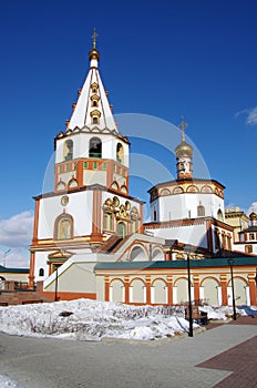 Epiphany cathedral in Irkutsk in Siberia, Russia