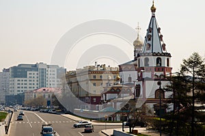 Epiphany Cathedral on the Main Street - Irkutsk - Russia