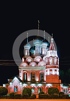 Epiphany Church In Yaroslavl At Night