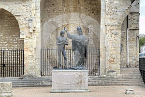 Epiphany St Remigy of the king Hlodvig (1896). Abbey Saint-Remi.