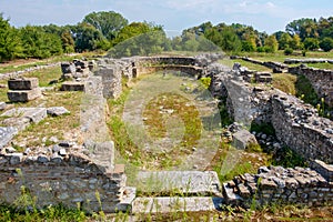 Episcopal Basilica. Archaeological Park of Dion, Greece