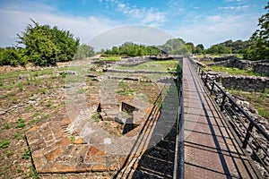 Episcopal Basilica. Archaeological Park of Dion, Greece