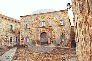 Episcopal Palace, Plaza de Santa Maria, Caceres, Extremadura, Spain