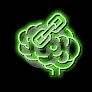 epistemology philosophy neon glow icon illustration