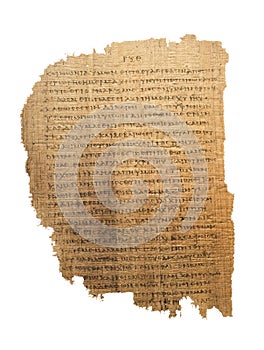 Epistle to the Philippians. Greek text on papyrus