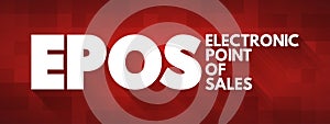 EPOS - Electronic Point of Sales acronym, business concept background