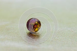 Epoxy resin ball shaped crystal with pink petals