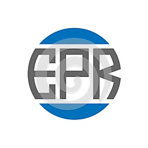 EPR letter logo design on white background. EPR creative initials circle logo concept. EPR letter design