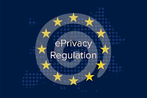 EPrivacy regulation on european union flag