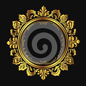 Classic Baroque Heraldic Shield Emblem for Luxury Branding