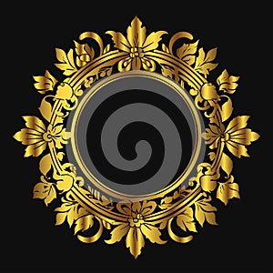 Royal Vintage Emblem with Ornamental Shield and Elegant Baroque Decoration