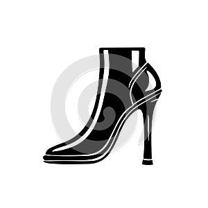 Elegant Women Shoe Vector Icon Minimal Style