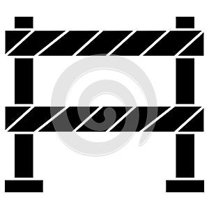 Barrier vector icon Which Can Easily Modify Or Edit
