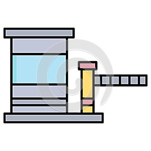 Toll plaza   which can easily modify or edit