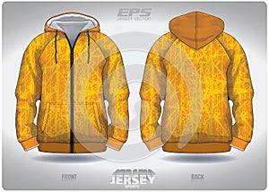 EPS jersey sports shirt vector.yellow stained and painted stripes pattern design, illustration, textile background for sports long