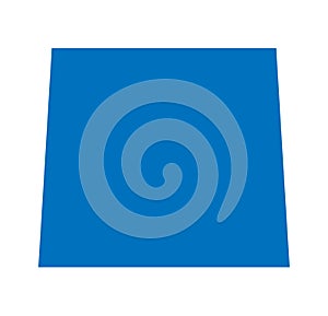 Basic square shape, Square plane in perspective. 3D flat angle trapeze, rhomb shape