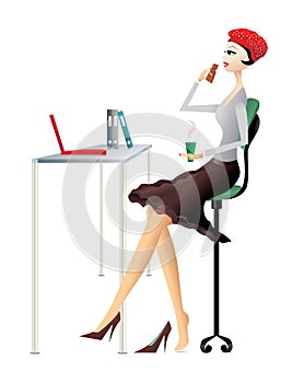 EPS10, illustration of business women