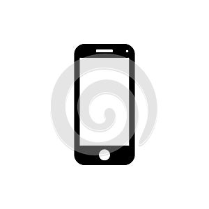 eps10 vector black touchscreen mobile phone icon