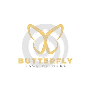 eps10 vector luxury butterfly logo design template