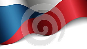 EPS10 Vector Patriotic heart with flag of CzechRepublic