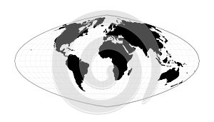EPS10 Vector World Map. Boggs eumorphic.