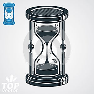Eps8 highly detailed vector sand-glass illustration, additional