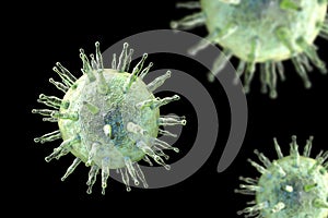 Epstein-Barr virus illustration photo