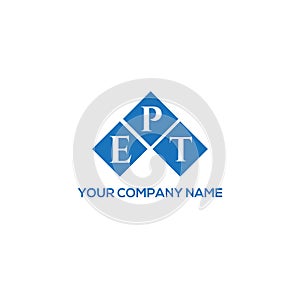 EPT letter logo design on white background. EPT creative initials letter logo concept. EPT letter design