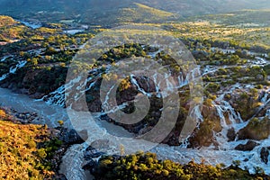 Epupa Falls on the Kunene River in Namibia