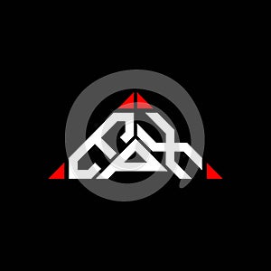 EPX letter logo creative design with vector graphic, EPX simple and modern logo in round triangle shape