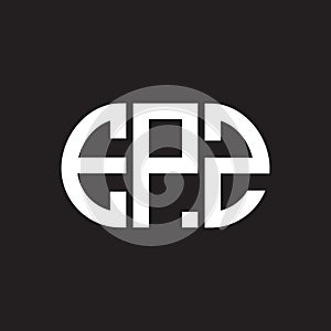 EPZ letter logo design on black background. EPZ creative initials letter logo concept. EPZ letter design