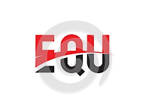 EQU Letter Initial Logo Design Vector Illustration