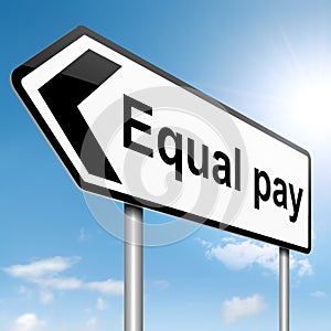 Equal pay concept.